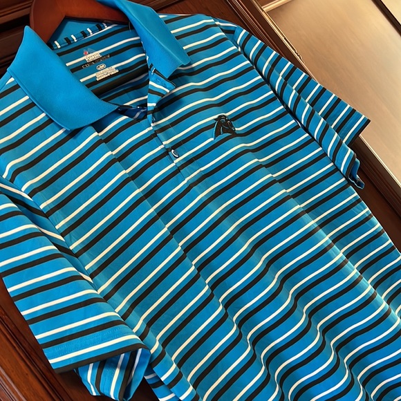 Like New Carolina Panthers Golf ⛳️ Performance Polo  with Cool Base keep you 😎! - Picture 4 of 8